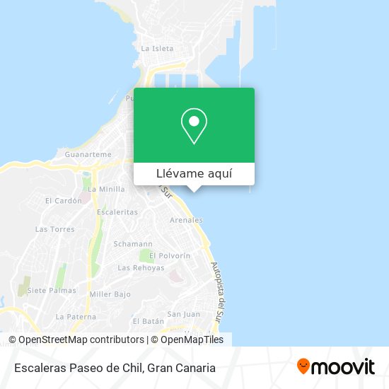 Mapa Escaleras Paseo de Chil