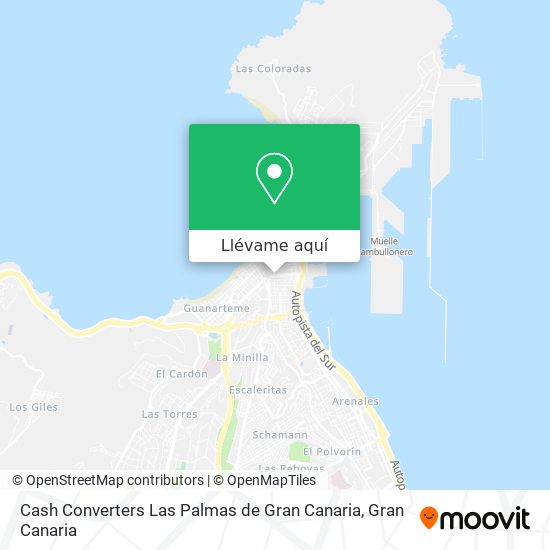 Mapa Cash Converters Las Palmas de Gran Canaria