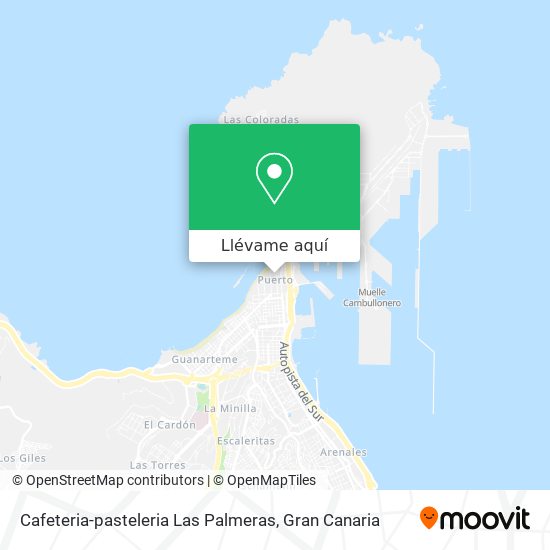 Mapa Cafeteria-pasteleria Las Palmeras