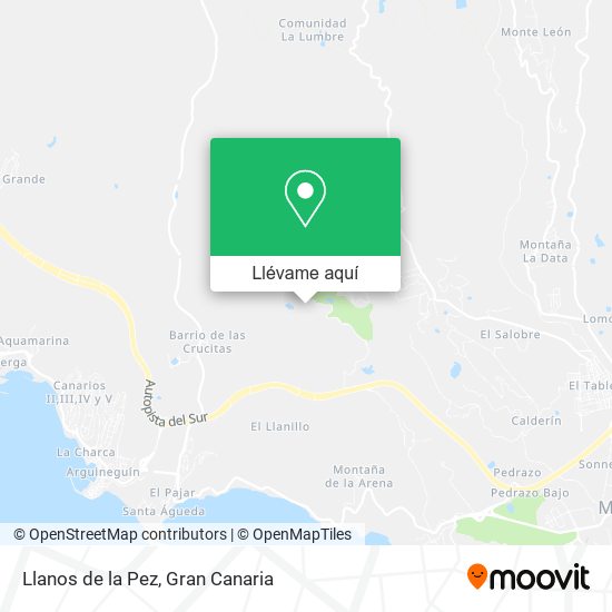 Mapa Llanos de la Pez