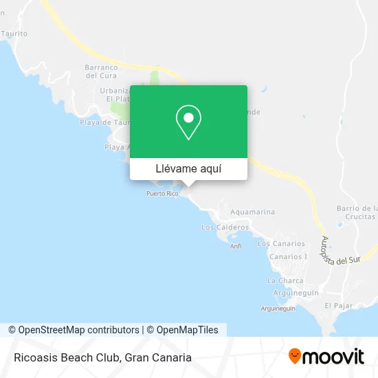 Mapa Ricoasis Beach Club