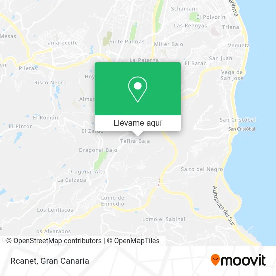 Mapa Rcanet