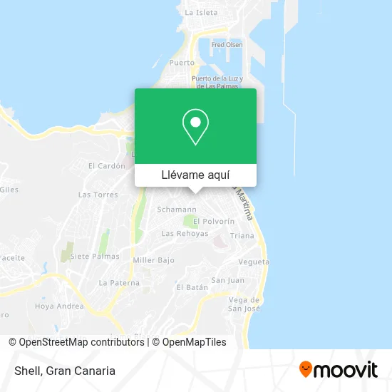 Mapa Shell