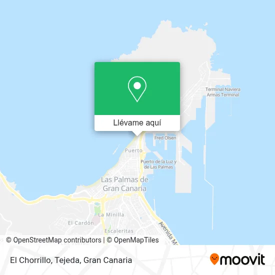 Mapa El Chorrillo, Tejeda