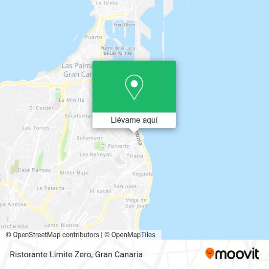 Mapa Ristorante Limite Zero