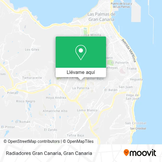 Mapa Radiadores Gran Canaria