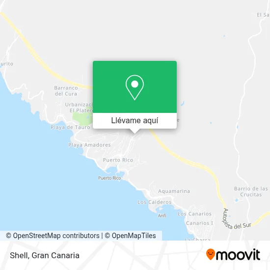 Mapa Shell