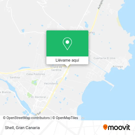 Mapa Shell
