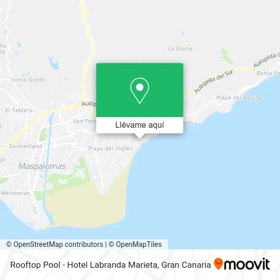 Mapa Rooftop Pool - Hotel Labranda Marieta