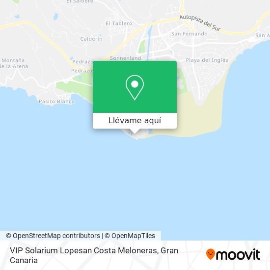 Mapa VIP Solarium Lopesan Costa Meloneras