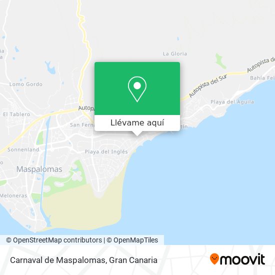 Mapa Carnaval de Maspalomas