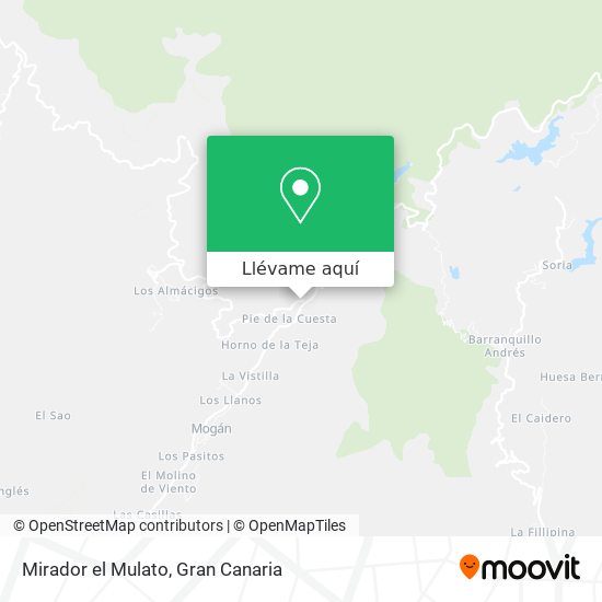 Mapa Mirador el Mulato