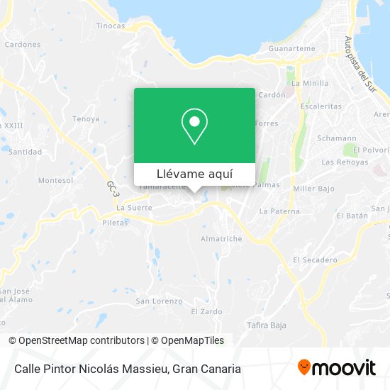 Mapa Calle Pintor Nicolás Massieu