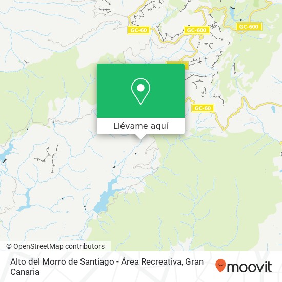 Mapa Alto del Morro de Santiago - Área Recreativa
