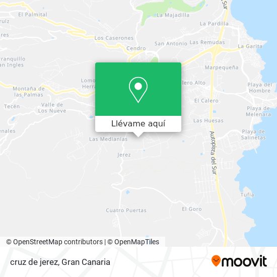 Mapa cruz de jerez