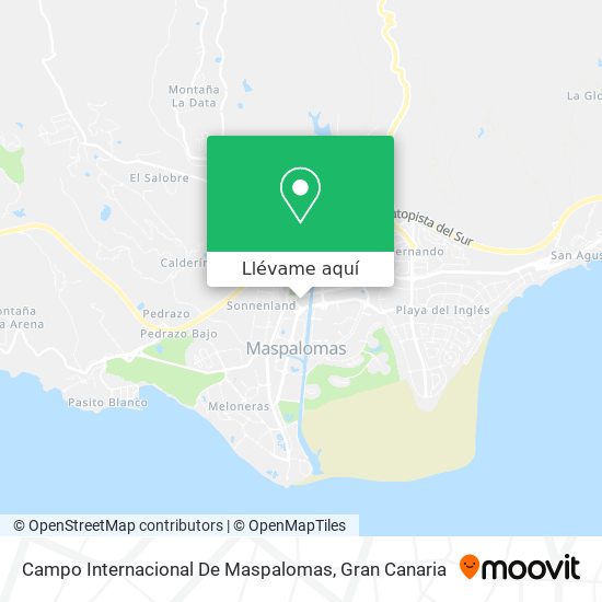 Mapa Campo Internacional De Maspalomas