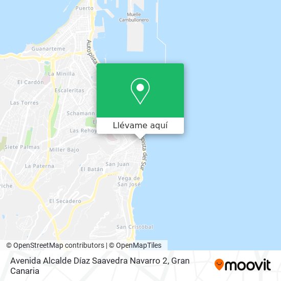 Mapa Avenida Alcalde Díaz Saavedra Navarro 2