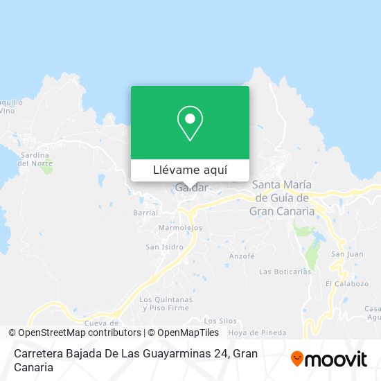 Mapa Carretera Bajada De Las Guayarminas 24