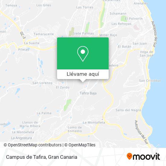 Mapa Campus de Tafira