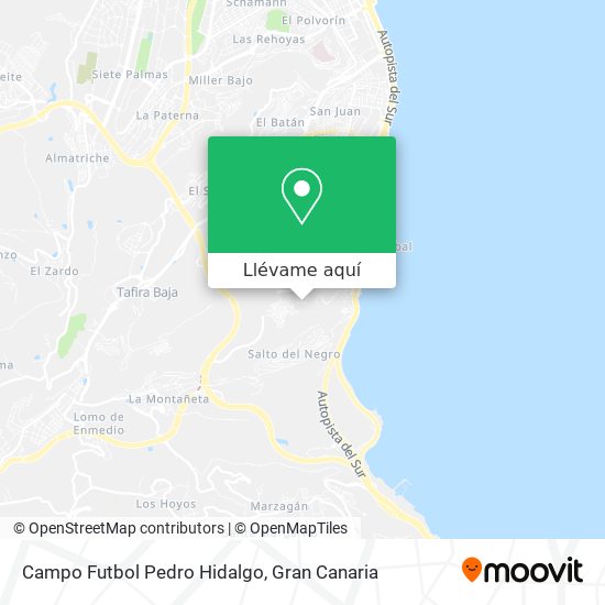 Mapa Campo Futbol Pedro Hidalgo
