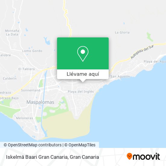 Mapa Iskelmä Baari Gran Canaria