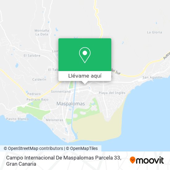 Mapa Campo Internacional De Maspalomas Parcela 33