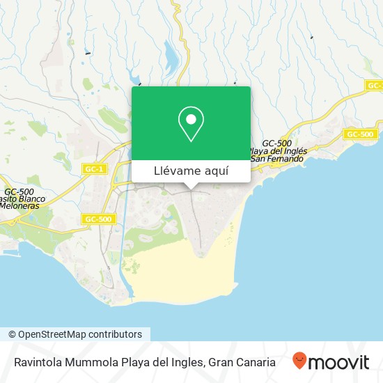 Mapa Ravintola Mummola Playa del Ingles, 35100 Playa del Inglés San Bartolomé de Tirajana