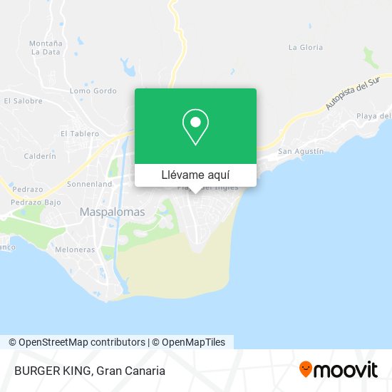 Mapa BURGER KING