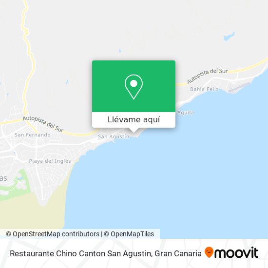 Mapa Restaurante Chino Canton San Agustin