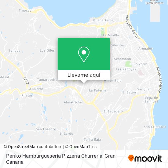 Mapa Periko Hamburguesería Pizzeria Churreria