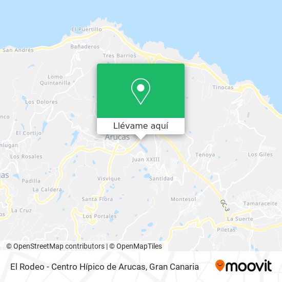 Mapa El Rodeo - Centro Hípico de Arucas