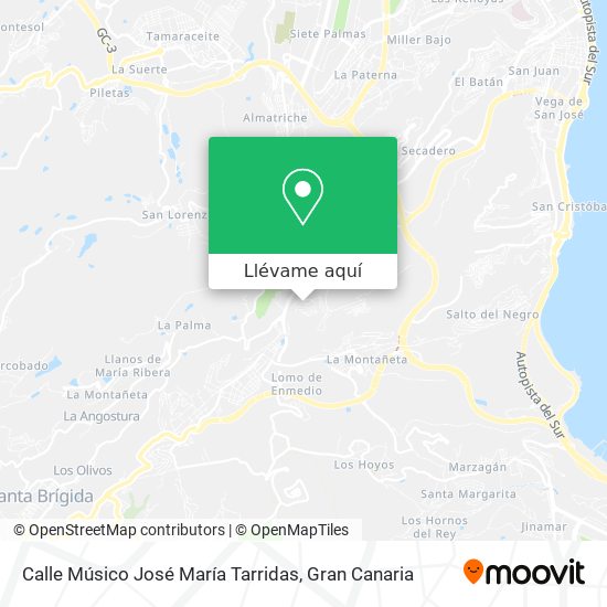Mapa Calle Músico José María Tarridas