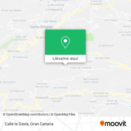 Mapa Calle la Gavia