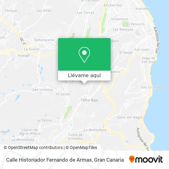 Mapa Calle Historiador Fernando de Armas