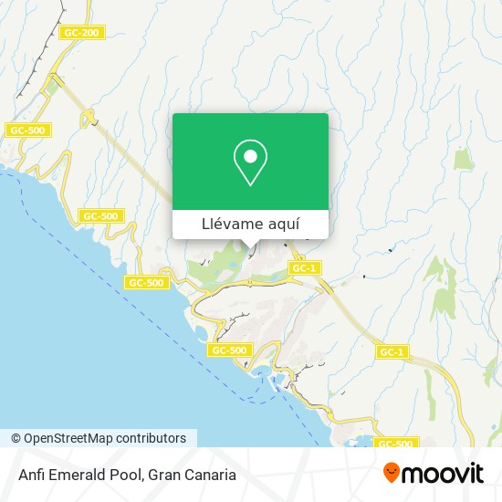 Mapa Anfi Emerald Pool