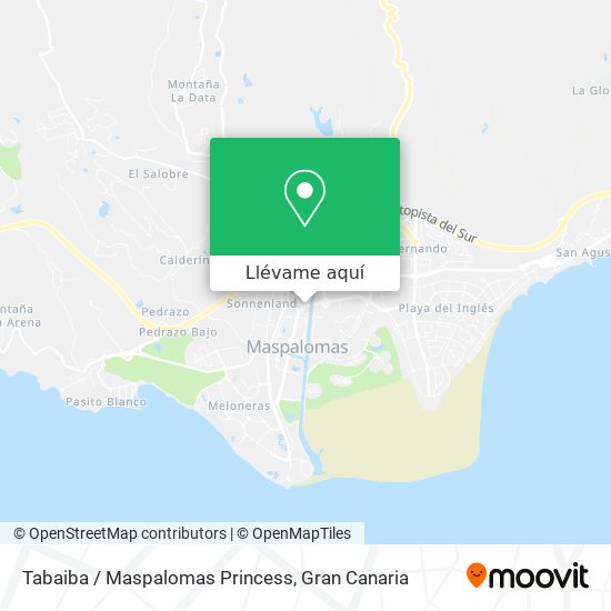 Mapa Tabaiba / Maspalomas Princess