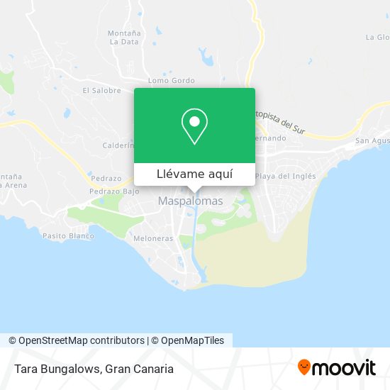 Mapa Tara Bungalows