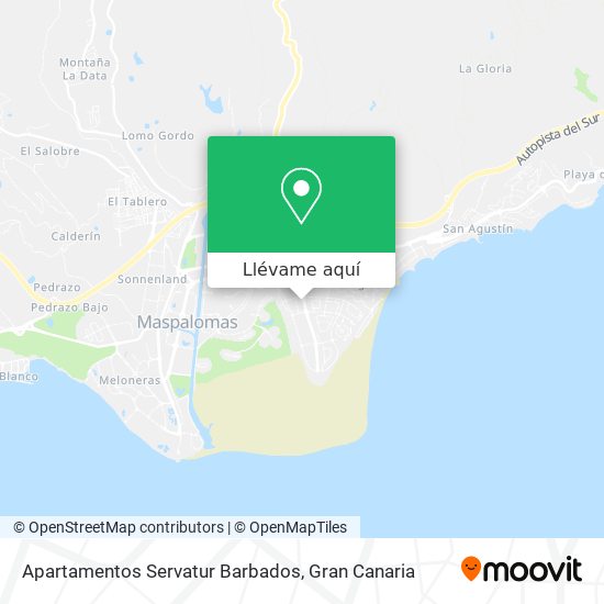 Mapa Apartamentos Servatur Barbados