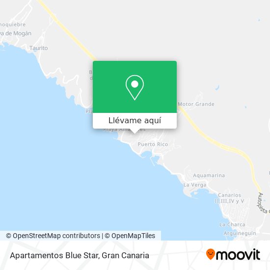 Mapa Apartamentos Blue Star