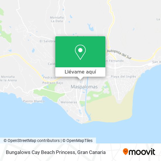 Mapa Bungalows Cay Beach Princess