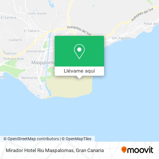 Mapa Mirador Hotel Riu Maspalomas