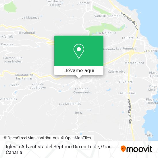 Mapa Iglesia Adventista del Séptimo Día en Telde