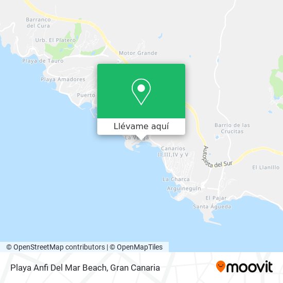 Mapa Playa Anfi Del Mar Beach