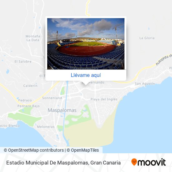 Mapa Estadio Municipal De Maspalomas