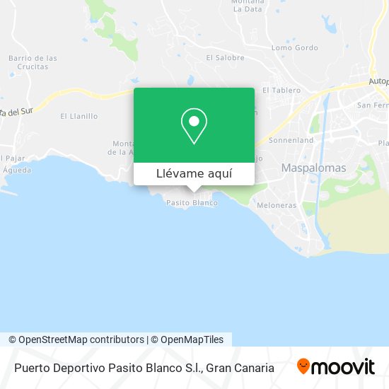 Mapa Puerto Deportivo Pasito Blanco S.l.