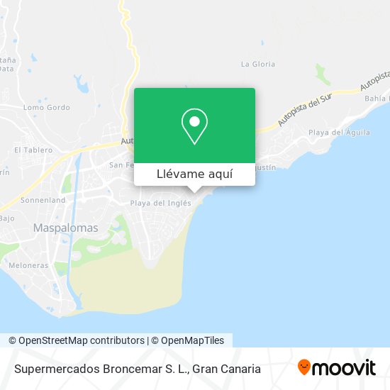 Mapa Supermercados Broncemar S. L.