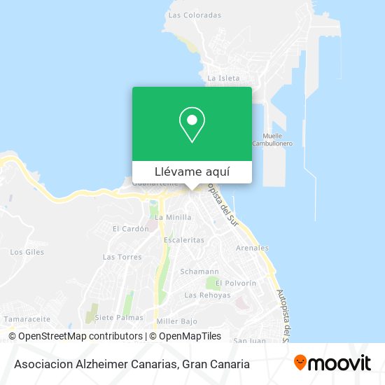 Mapa Asociacion Alzheimer Canarias