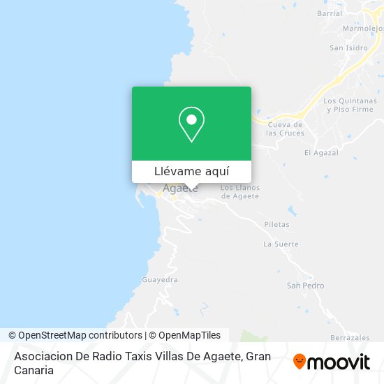 Mapa Asociacion De Radio Taxis Villas De Agaete
