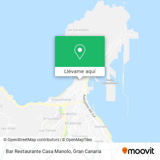 Mapa Bar Restaurante Casa Manolo