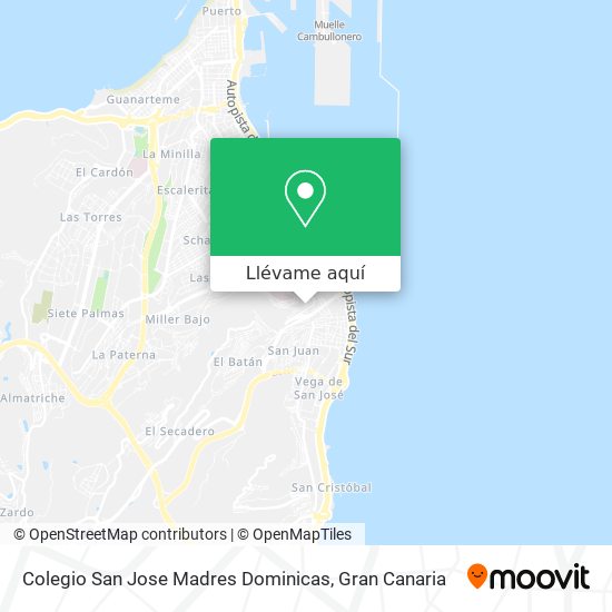 Mapa Colegio San Jose Madres Dominicas